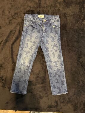 Disney Dark Blue Skinny Jeans with Mickey Print
